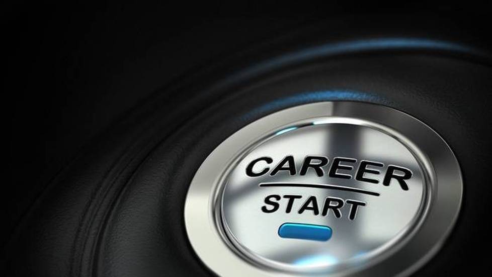 Button indicating career start