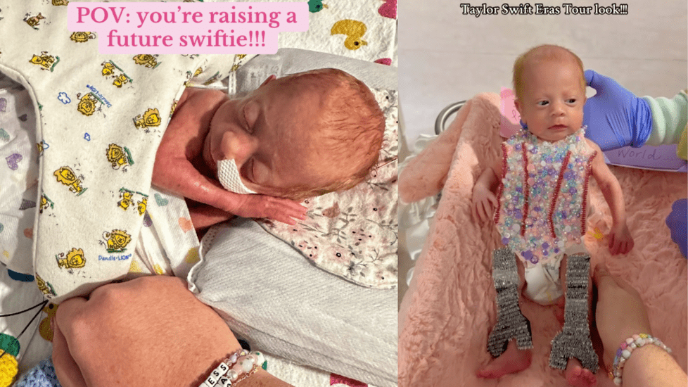 Nurses Craft Eras-Tour Costume For Swiftie Premie and Her Taylor-Obsessed Mom