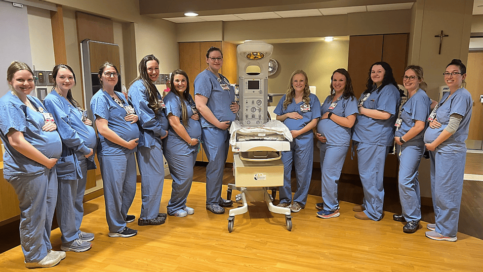 14 Nurses Pregnant on the Same Hospital Unit During Nurses Week and Mother's Day!
