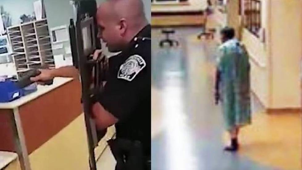 Active Hospital Shooter: Bodycam Video Shows Police Shooting Armed Patient