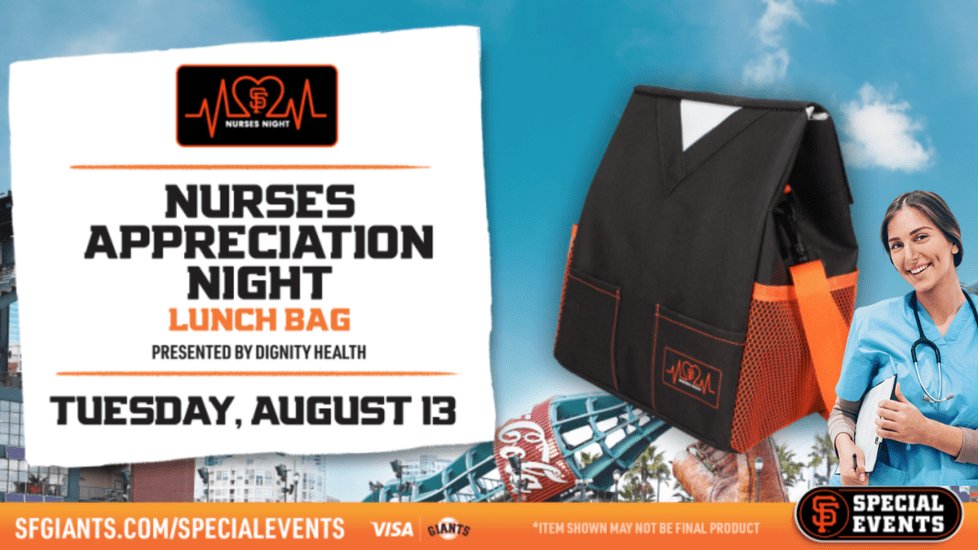 San Francisco Giants Nurse Appreciation Night - Nurse Recognized On The Field