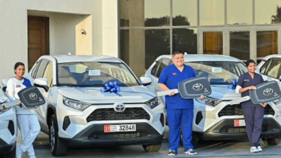 10 Nurses Gifted Toyota SUVs For Nurse Appreciation Day by UAE Hospital Network