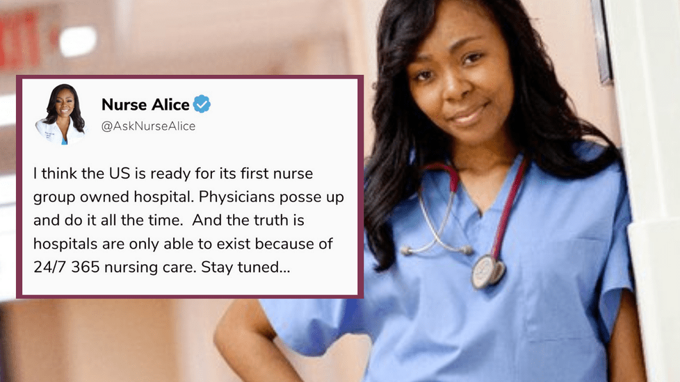 nurse alice attacked on twitter