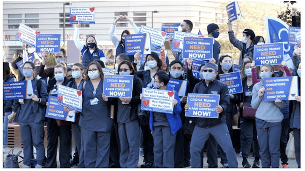 Striking Stanford Nurses Will Lose Health Benefits