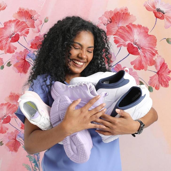 Woman with Hawkwell shoes