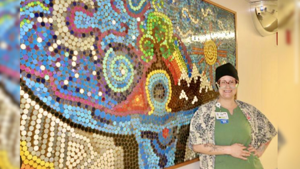 This Nurse Turned Medical Waste Into Artwork That Brings Cancer Patients Hope