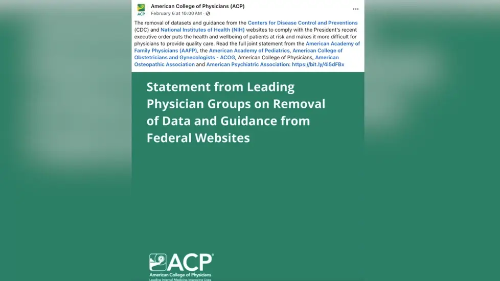 Top Medical Groups Slam Feds for Erasing Crucial Health Data Websites