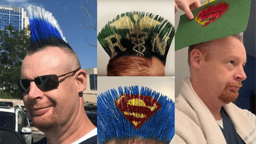 Nurse Paints Mohawk 150 Times To Brighten Patients' Day