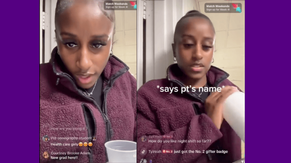 Nurse Yazz Scott Livestreams Med Pass on TikTok, Uses Teeth to Open Meds, Sparks Debate