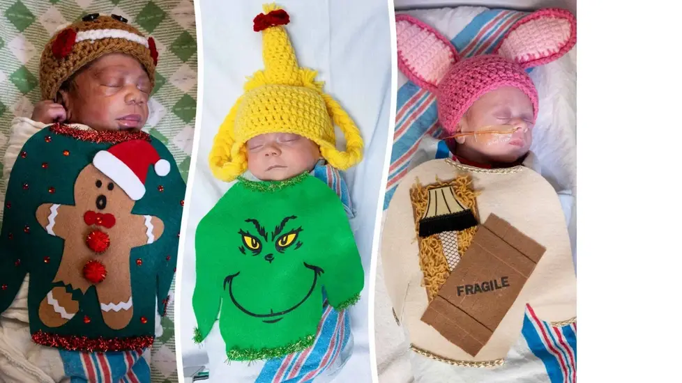 NICU Nurses Turn ‘Ugly’ Christmas Sweaters into Unforgettable Family Memories