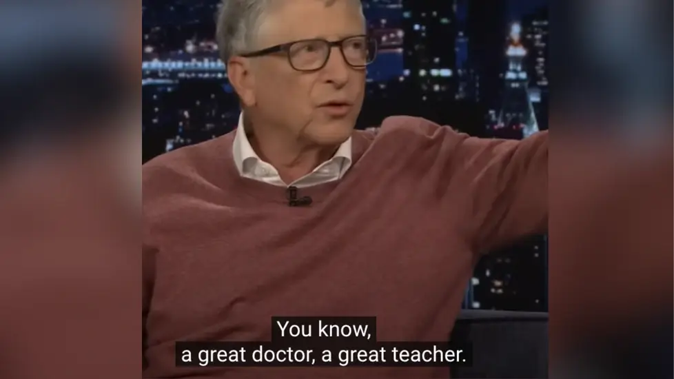 Bill Gates Predicts AI Will Make Medical Advice Free & Commonplace, Change Healthcare Fast