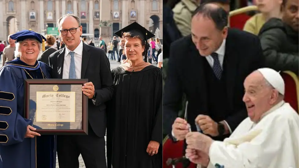 Pope Francis’ Nurse, Massimiliano Strappetti,  Dedicates Honorary Degree to All Nurses