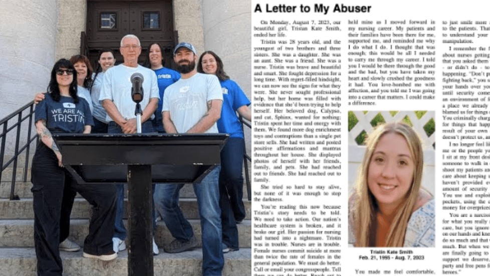 Tristin Smith's Family Leads Rally For Nurse Ratios, Mental Health