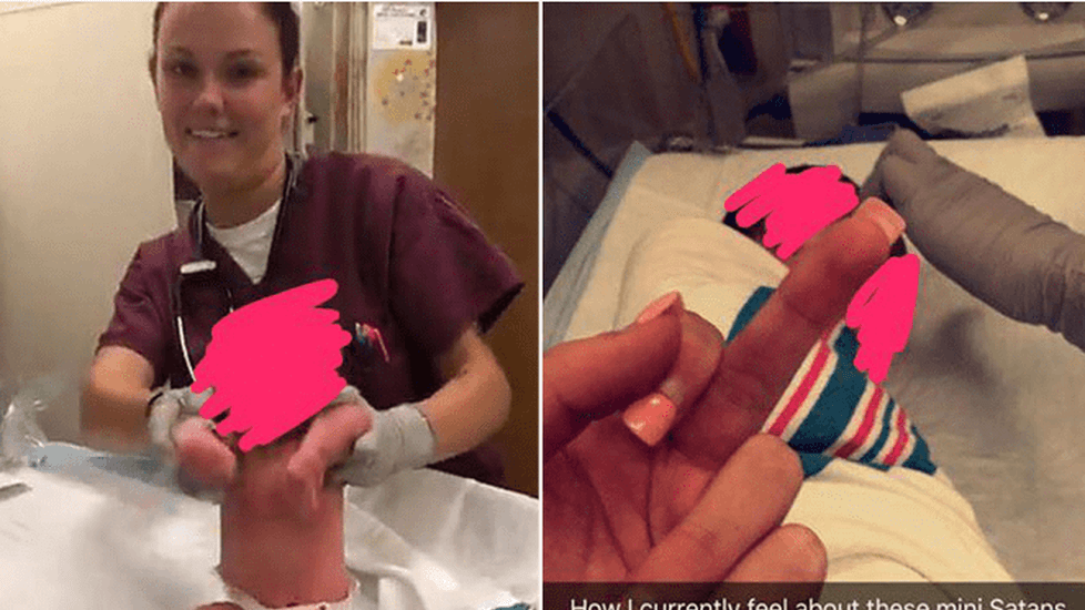 Hospital Corpsmen Mishandle Newborn Baby - Post Videos To Snapchat