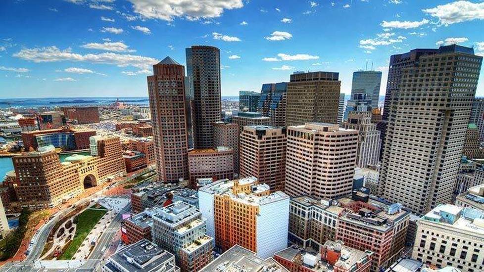 City skyline of downtown Boston during the day